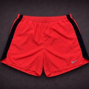 Nike Dri-Fit Running Shorts Men’s Large Red Athletic Gym Lightweight